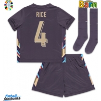 England Declan Rice #4 Bortedraktsett Barn EM 2024 Kortermet (+ Korte bukser)